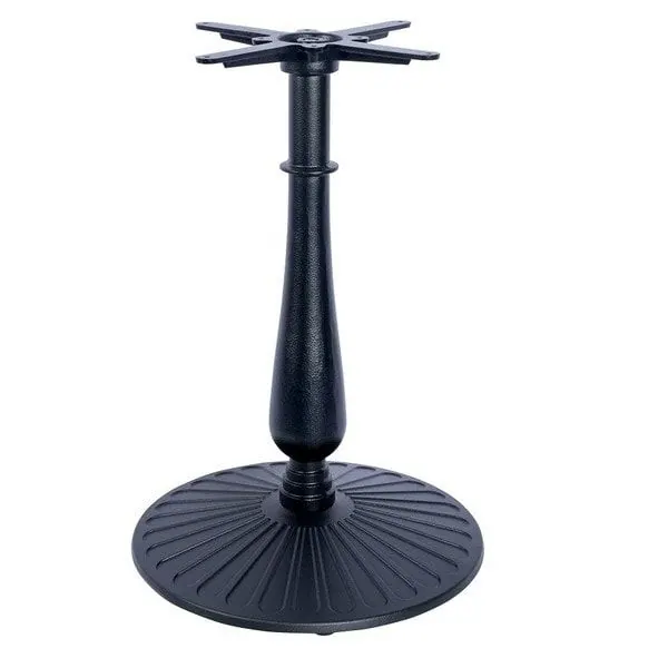 Black Aldeburgh Cast Iron Table Base - Medium Poseur