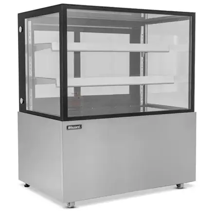 Blizzard RFG12-2 1.2m Double Tier Refrigerated Flat Glass Display Unit