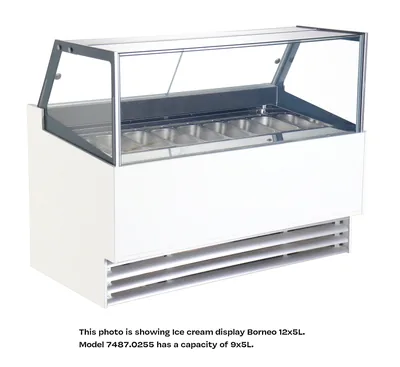 CombiSteel 7487.0255 Ice Cream Display Phuket 9 × 5 L