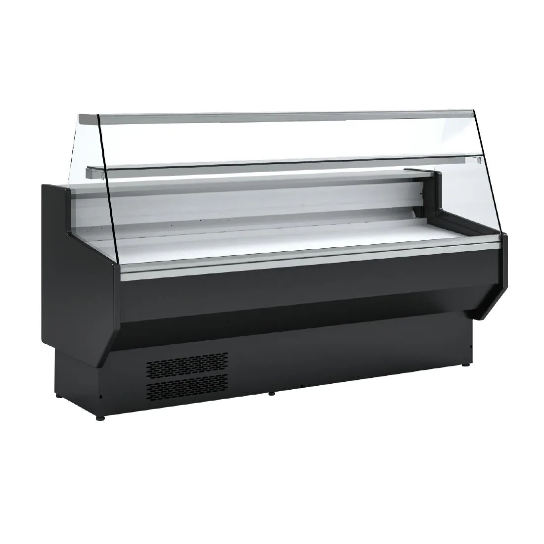 Polar G-Series Straight Glass Serve Over Counter Fridge 2m