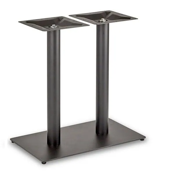 Profile Black Twin Dining Table Legs - Rnd Columns