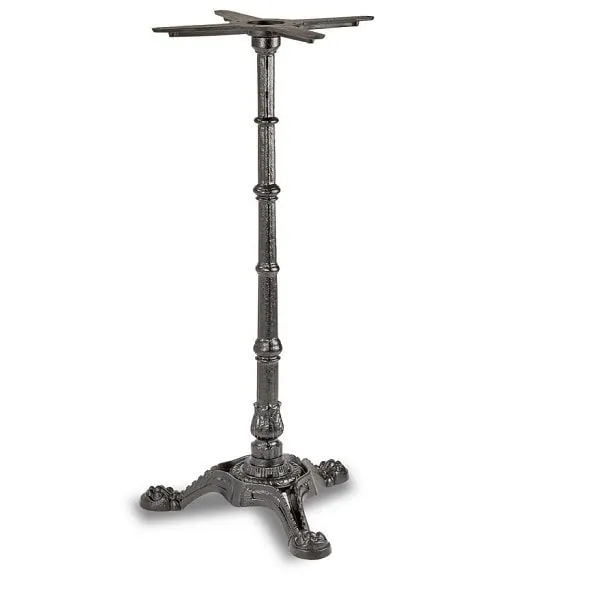 Classic Ornate Cast Iron Bistro Table Base - Large 3 Branch Bar