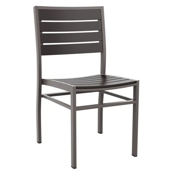 Likewood Outdoor Cafe Side Chairs - Black