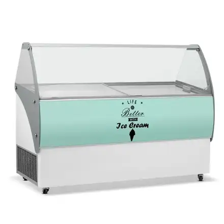 Crystal VENUSELEGANTE46 454L Elegante Ice Cream Display