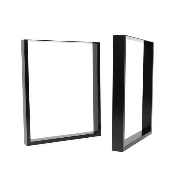 Square Frame Industrial Table Legs (Set of 2) - See Options