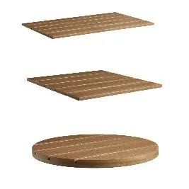 Eko Non-Wood Outdoor Table Tops - Aged Golden Oak- Size Options