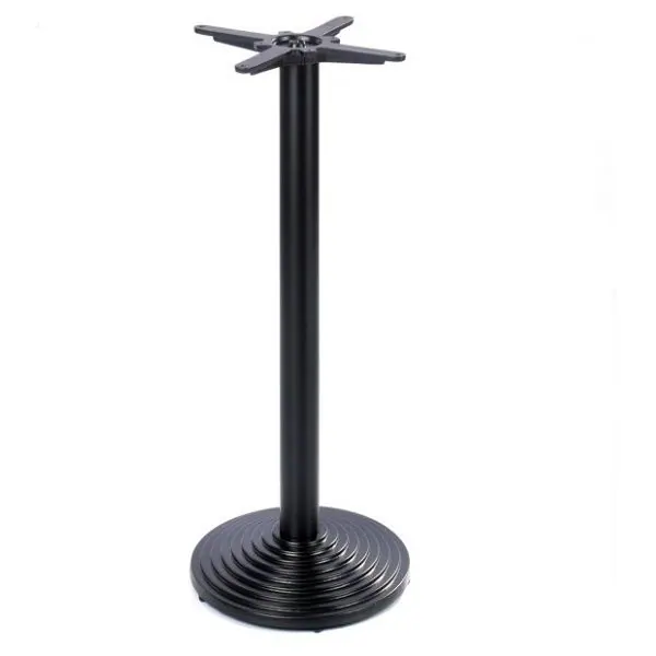Step B2 Round Cast Iron Black Table Bases - Poseur / Bar Height
