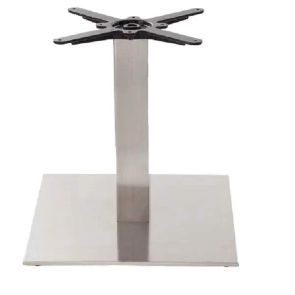 Carlton-D B3 Large Brushed Chrome Coffee Table Bases - Square