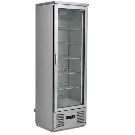 Blizzard BAR10SSWINE Upright Single Hinged Glass Door Bottle Cooler (wine shelves)