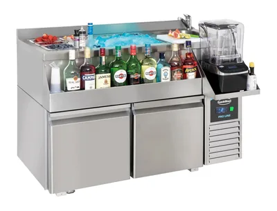 CombiSteel 7489.6000 Refrigerated Counter 2 Doors with Cocktail Bar Station