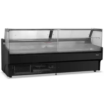 Blizzard BFG250BKV2 2.5m Flat Glass Serve Over Counter