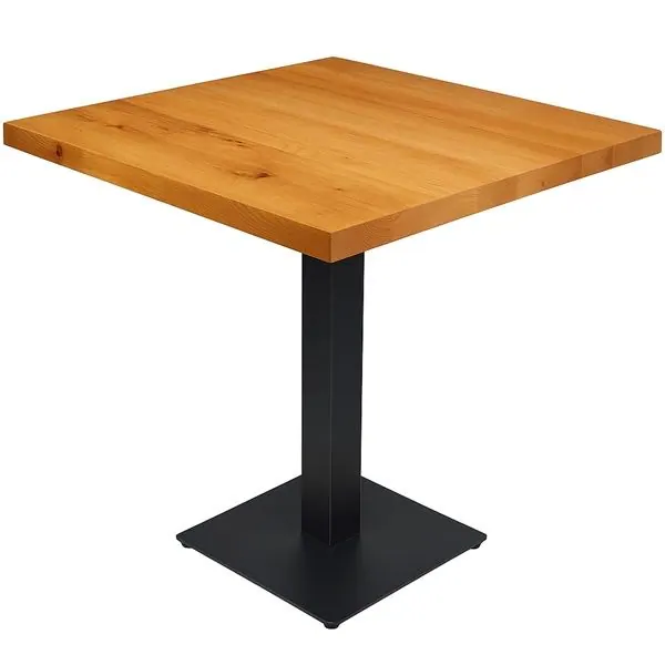 Natural Solid Oak Pedestal Bar or Dining Tables