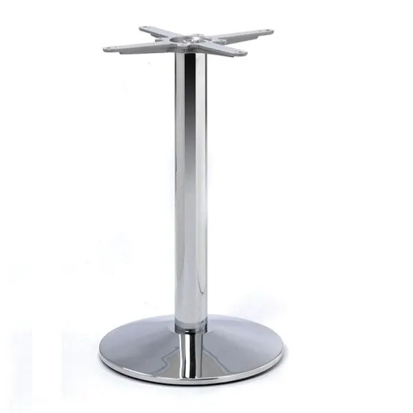 Dome AC Small Chrome Dining Table Pedestal