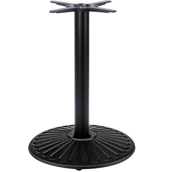 SK2 Crewe Medium Dining Table Base - Black Cast Iron