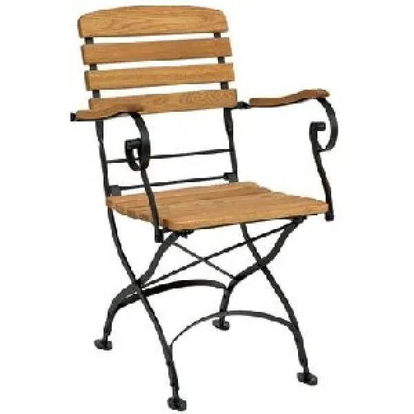 Parade Outdoor Folding Arm Chairs - FSC® Robinia