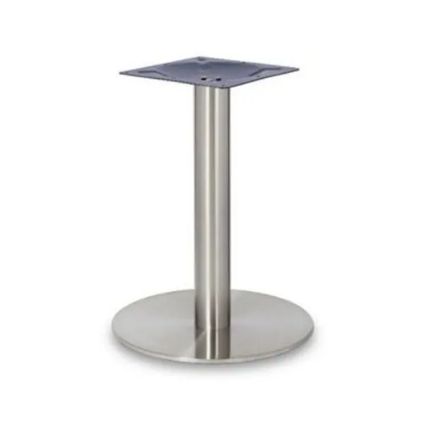 Profile Brushed Steel Lounge Table Base - Small Round