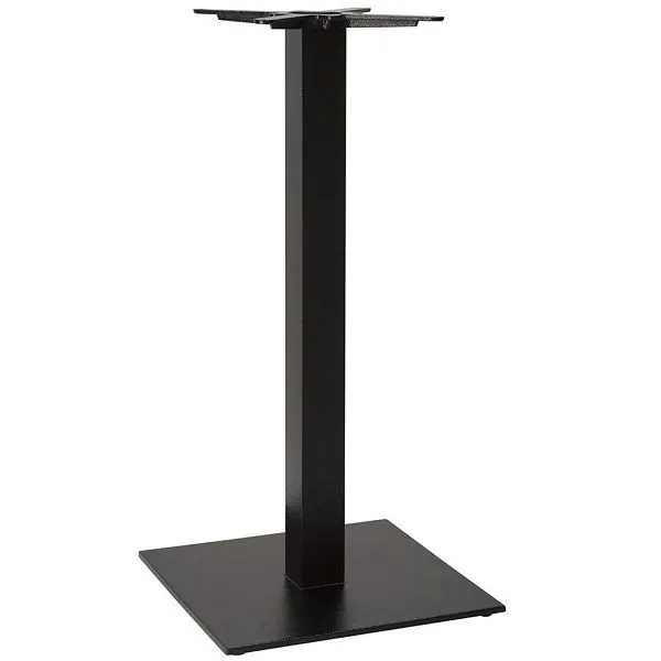 Forte Square Large Poseur Table Base - Black Cast Iron