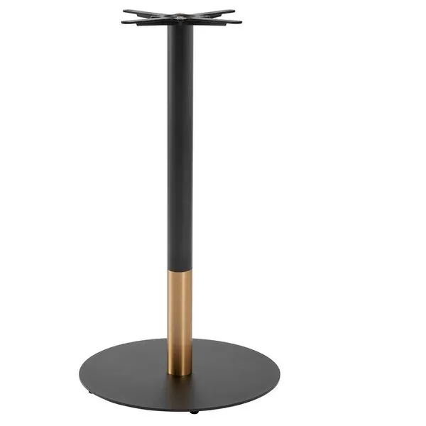 Boston Sleek - Black and Gold - Large Round - Height Options