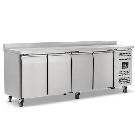 Blizzard HBC4 Four Hinged Door Refrigerated Counter With Upstand