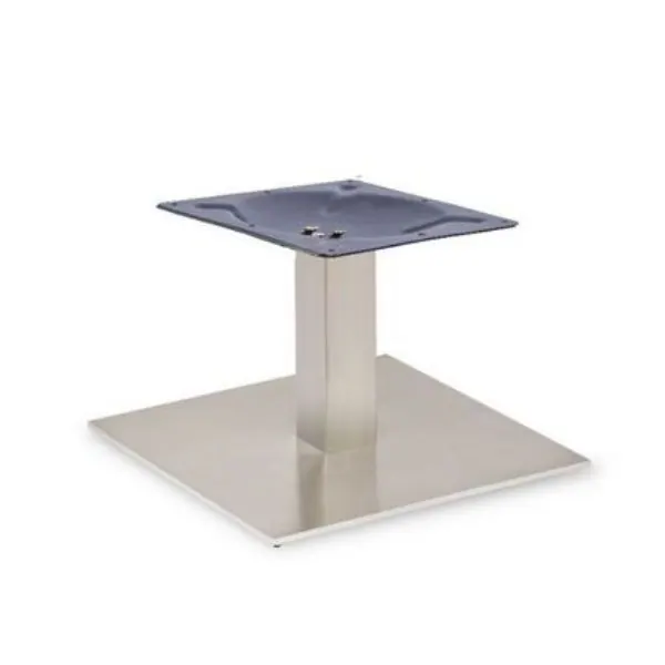 Profile Brushed Steel Coffee Table Base - Large Square