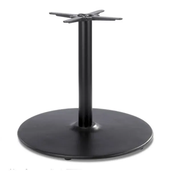Dome Black Large Round Table Base - Lounge Height