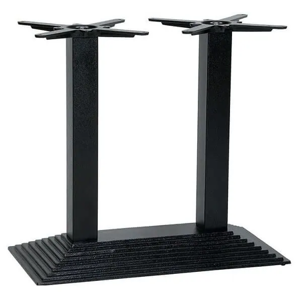 Denton Large Twin Pedestal Dining Table Bases in Black