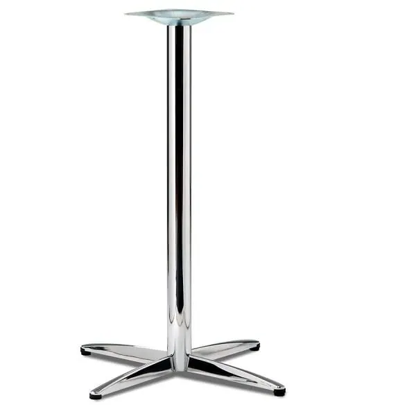 Lincoln Chrome High Table Legs for 800mm Tops.