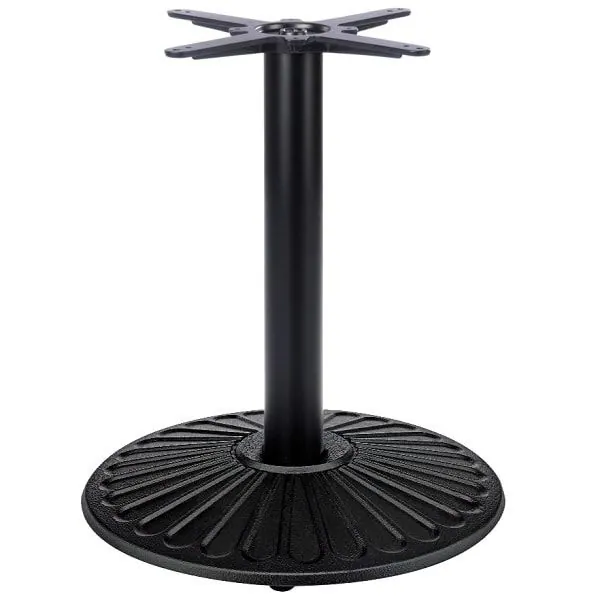 SK2 Crewe Round Medium Coffee Table Base - Black Cast Iron