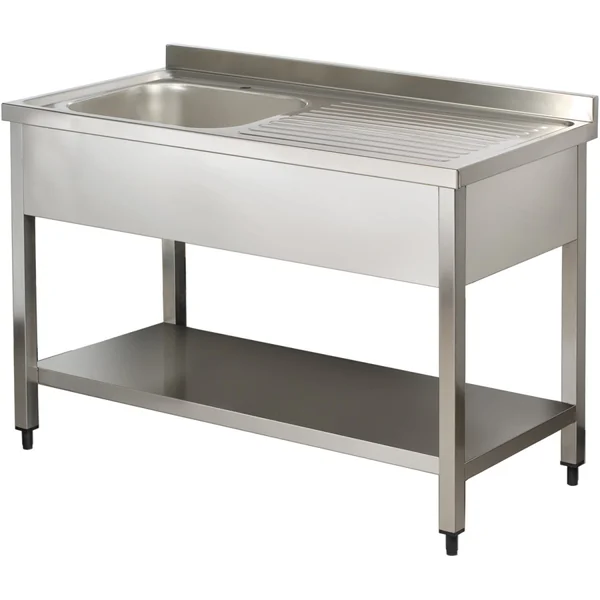 YLS106BL1 Sink, Left Bowl with Undershelf – 1000 × 600 mm