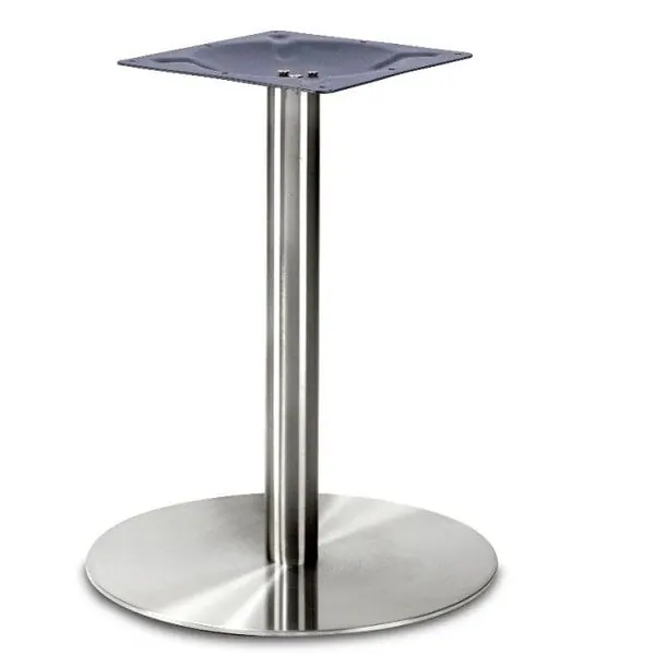 Profile Brushed Steel Dining Table Bases - Large Round