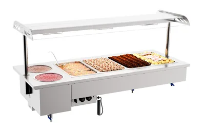 CombiSteel 7178.2080 Drop-In Bain-Marie Unit with Bowls 4/1
