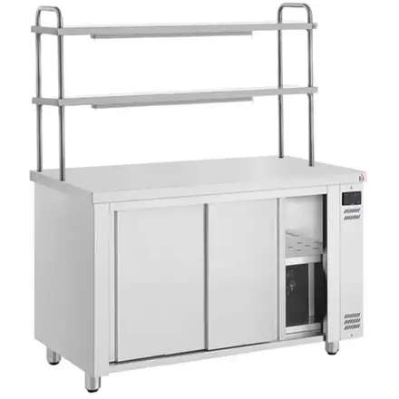 Inomak HCPW-DHG14 1400mm Hot Cupboard With Double Heated Gantry