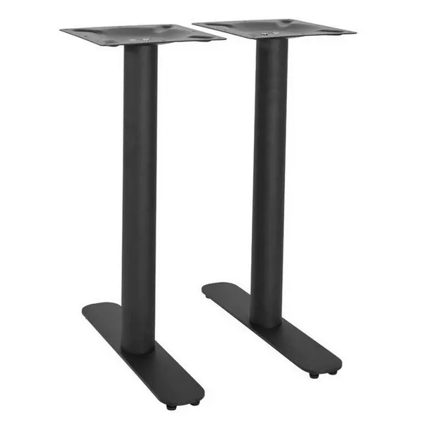 Profile Black Radius Edge Refectory / Twin Table Legs