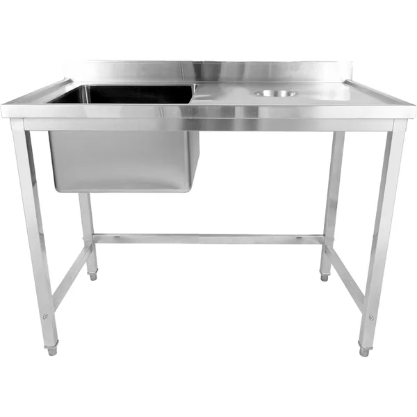 WHSTD1260L Sink, Left Bowl, Right Scrap Hole – 1200 × 600 mm