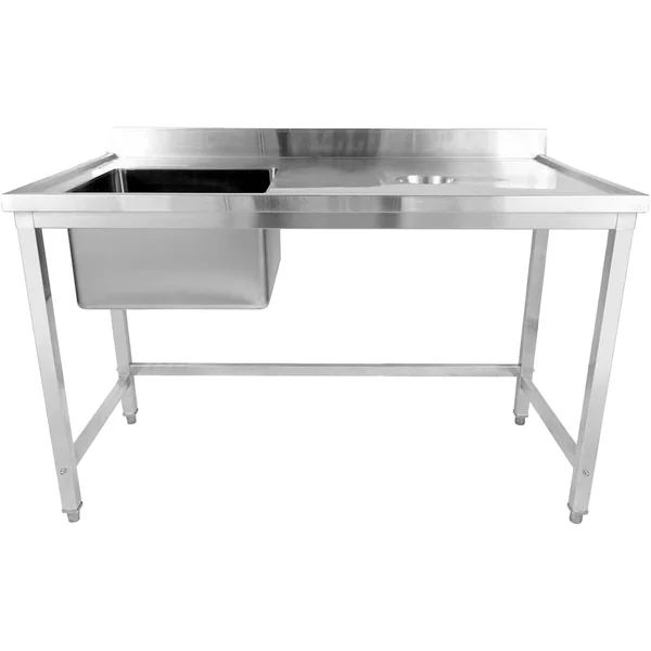 WHSTD1570L Sink, Left Bowl, Right Scrap Hole – 1500 × 700 mm