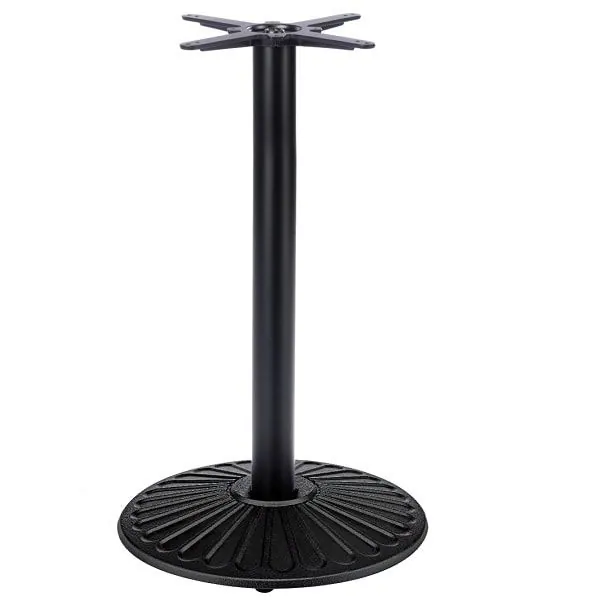 SK2 Crewe Round Medium Counter Table Base - Black Cast Iron