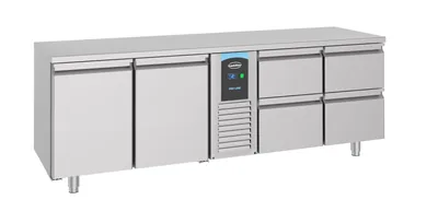 CombiSteel 7489.5370 700 Refrigerated Counter 2 Doors and 4 Drawers Monoblock Energy Line
