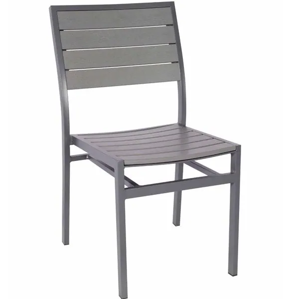 Villa Slatted Outdoor Chairs - Grey