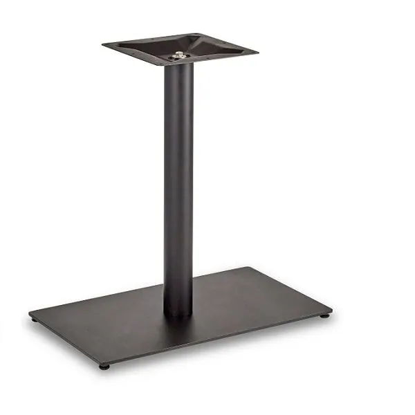 Profile Black Rectangular Dining Table Base - Rnd Column - 344218