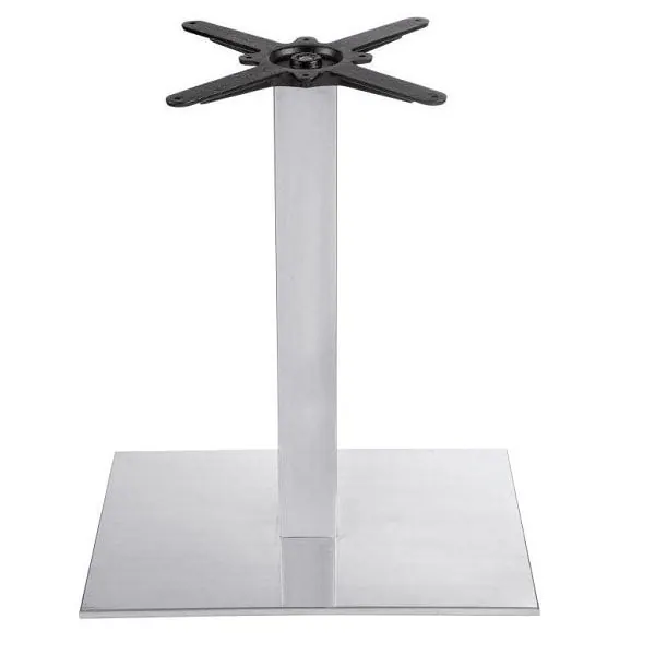 Baltimore Square Large Dining Table Base - Brushed Steel