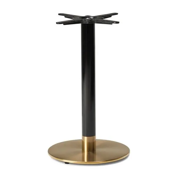 Cava Black & Gold Round Table Base – Elegant & Sturdy