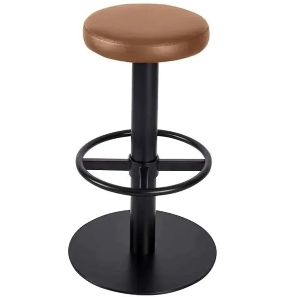 Awill Swivel Breakfast Bar Stools (650mm) with Foot Ring - Black
