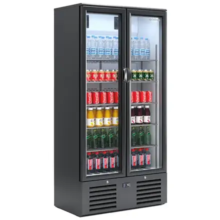 Infrico ZX20 Upright Double Hinged Glass Door Bottle Cooler