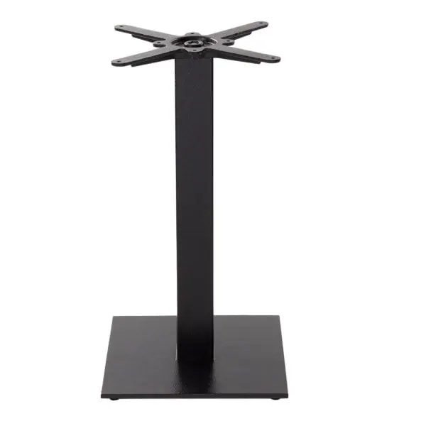 Mocha Small Cast Iron Square Table Bases for 700mm Tops