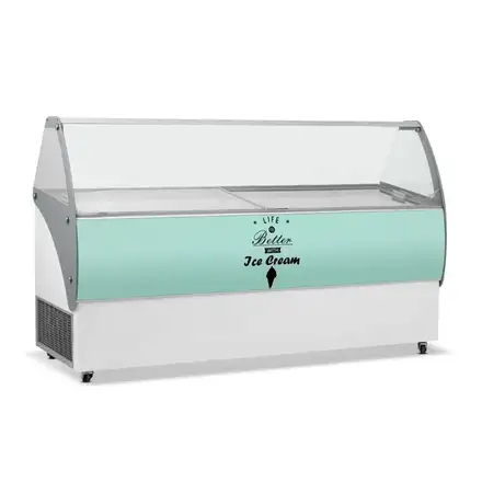 Crystal VENUSELEGANTE56 557L Elegante Ice Cream Display