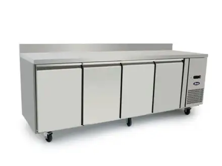 Atosa Counter Workbench Freezer with Splashback – 4 Door