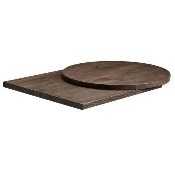 Smoked 32mm Thick Solid Oak Table Tops - See Sizes