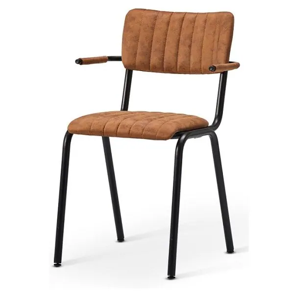 Bourbon Rustic Stacking Dining Arm Chairs - See Colours