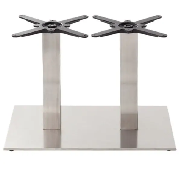 Carlton-D Twin Brushed Chrome Coffee Table Bases