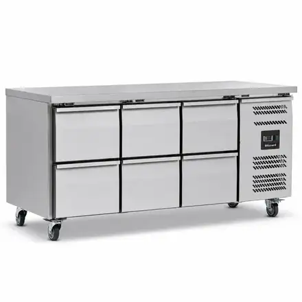 Blizzard HBC3NU-222 Six Drawer Counter Refrigerator